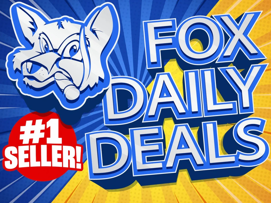 Fox Daily Deals — the Fox mascot beside the words Fox Daily Deals, marked number one seller